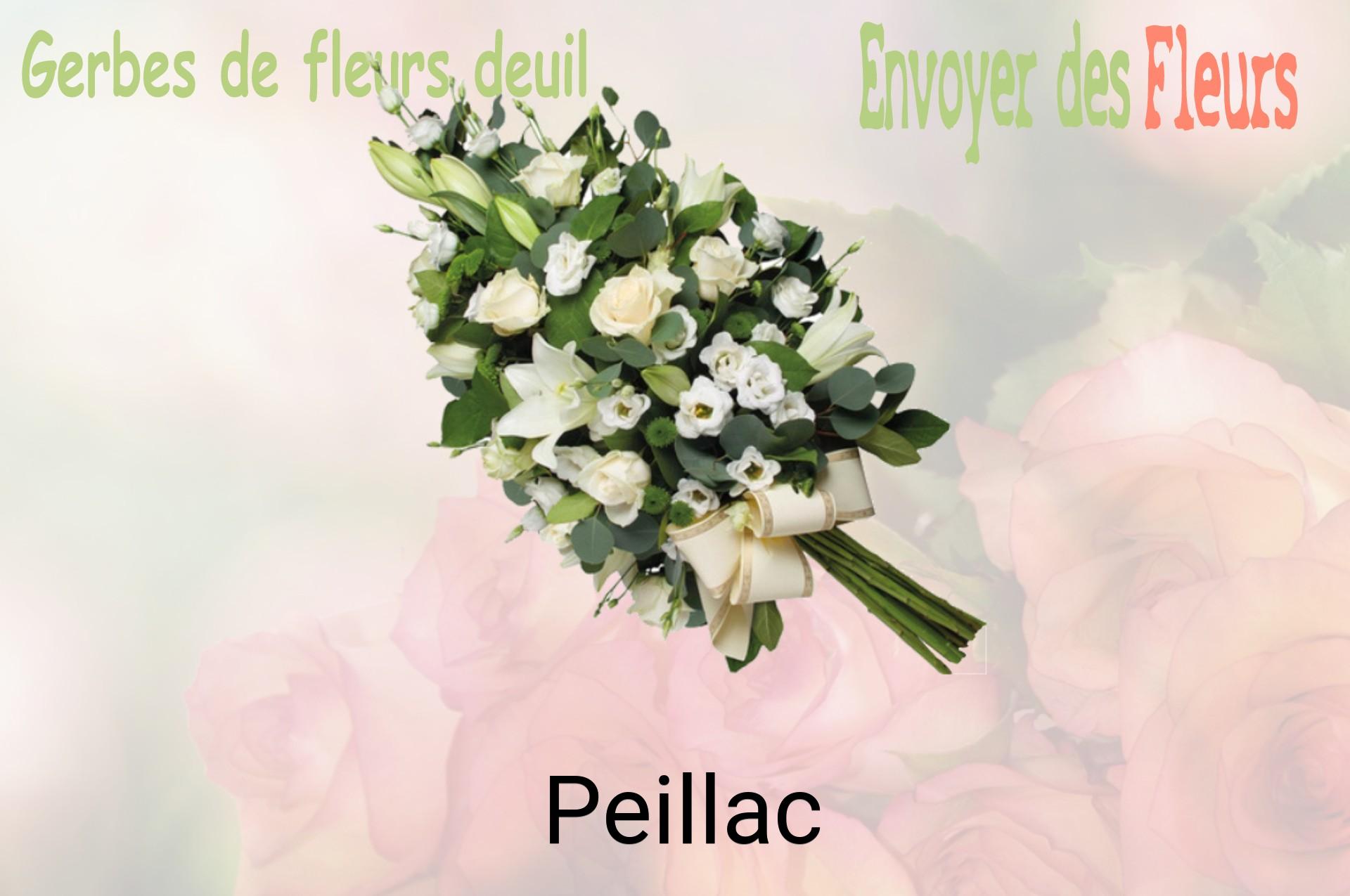 Gerbe de fleurs de deuil livrée à Peillac